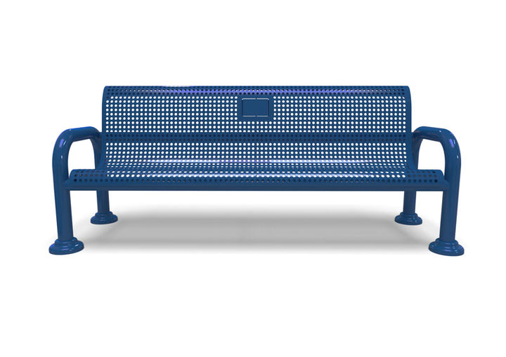 Contemporary Perforated Memorial Bench