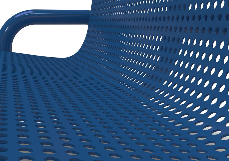 Contemporary Perforated Memorial Bench