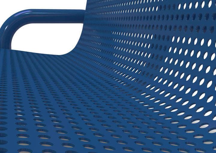 Contemporary Perforated Memorial Bench