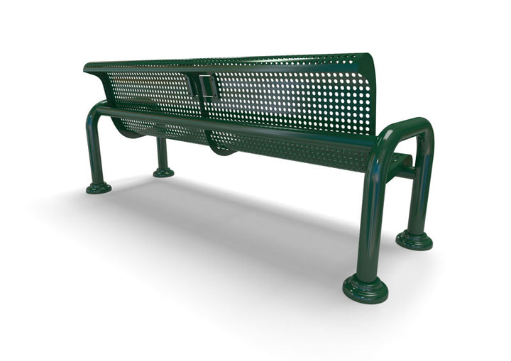 Contemporary Perforated Memorial Bench