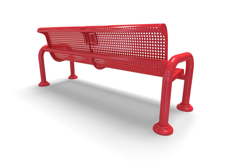 Contemporary Perforated Memorial Bench