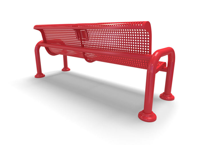 Contemporary Perforated Memorial Bench