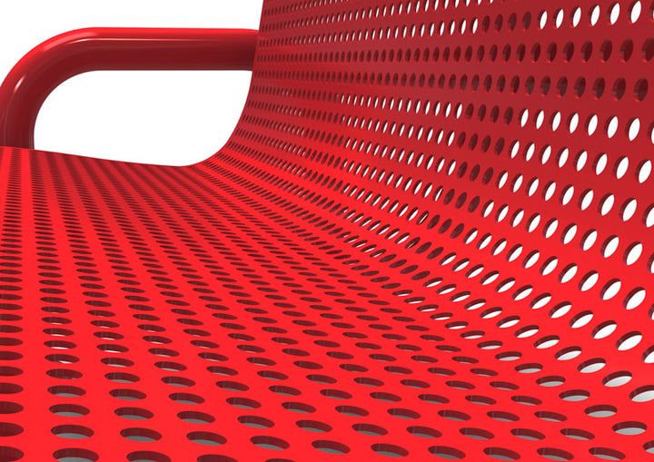 Contemporary Perforated Memorial Bench