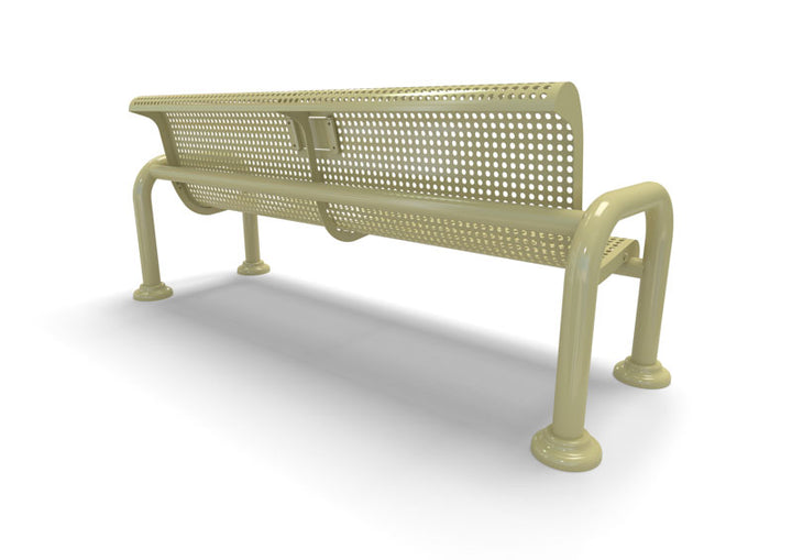 Contemporary Perforated Memorial Bench
