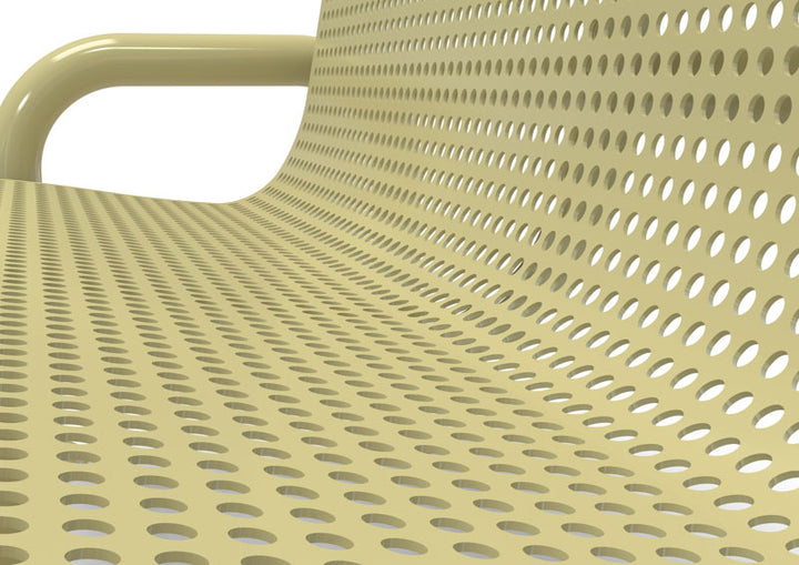Contemporary Perforated Memorial Bench
