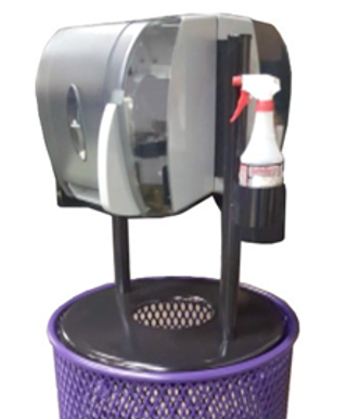 Single Shelf Paper Towel Dispenser Trash Lid