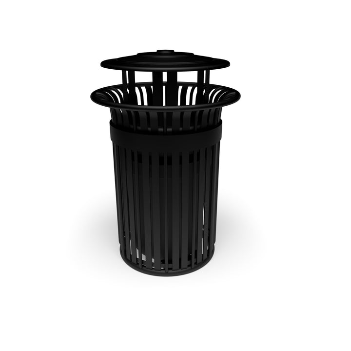 Oxford Slat Trash Receptacle Set