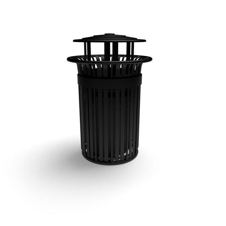 Oxford Slat Trash Receptacle Set