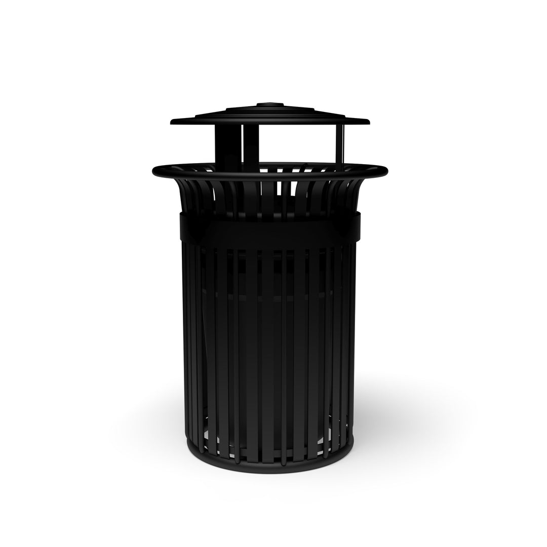 Oxford Slat Trash Receptacle Set