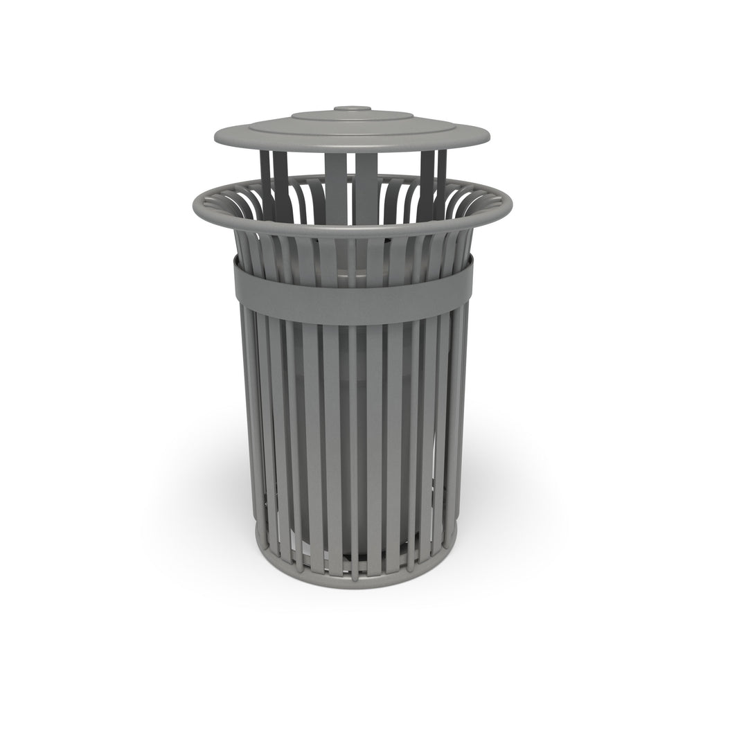 Oxford Slat Trash Receptacle Set