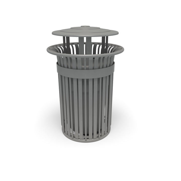 Oxford Slat Trash Receptacle Set
