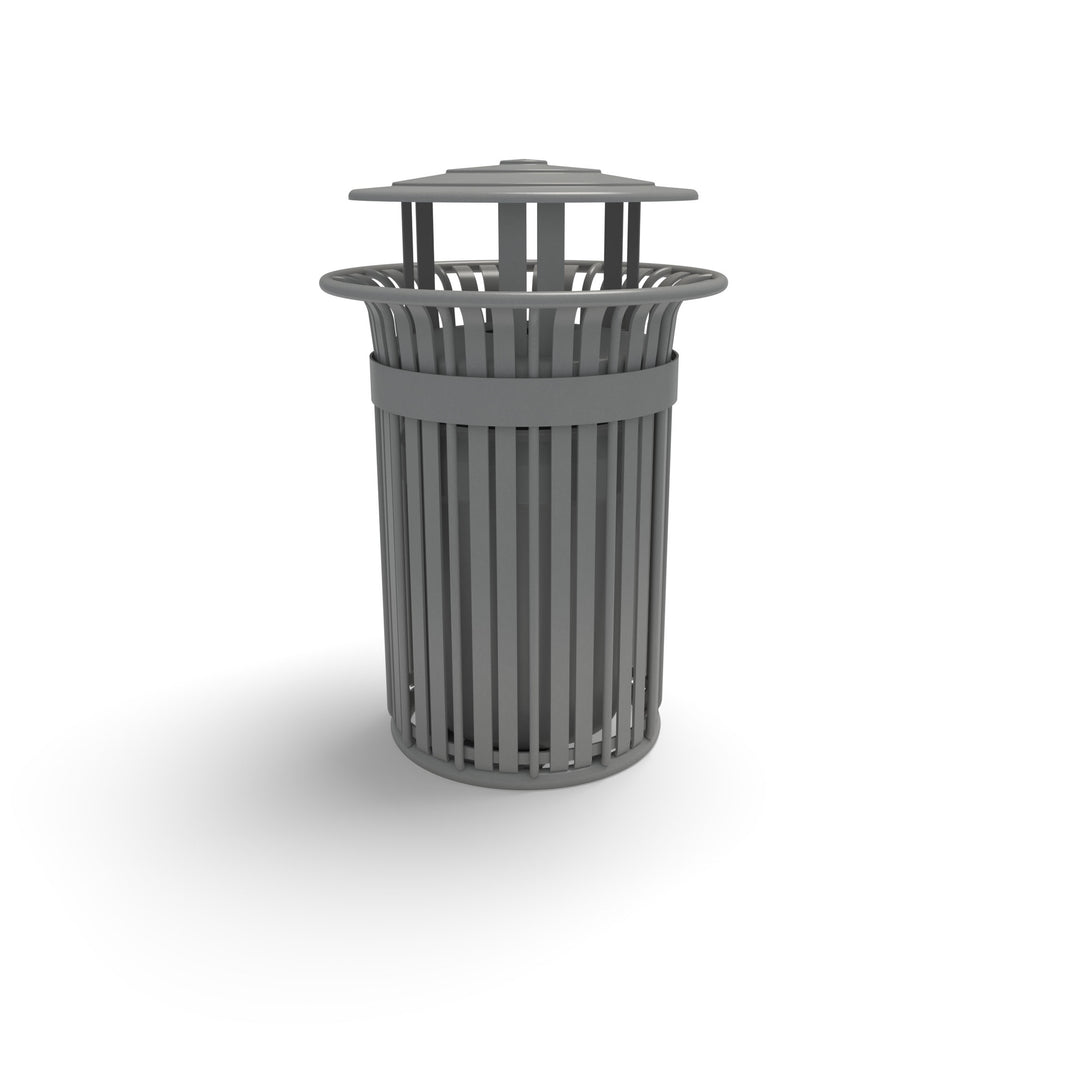 Oxford Slat Trash Receptacle Set