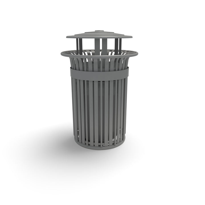 Oxford Slat Trash Receptacle Set