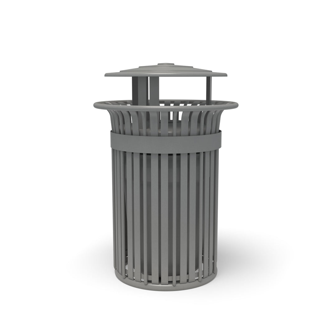Oxford Slat Trash Receptacle Set