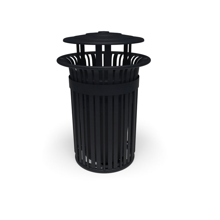 Oxford Slat Trash Receptacle Set