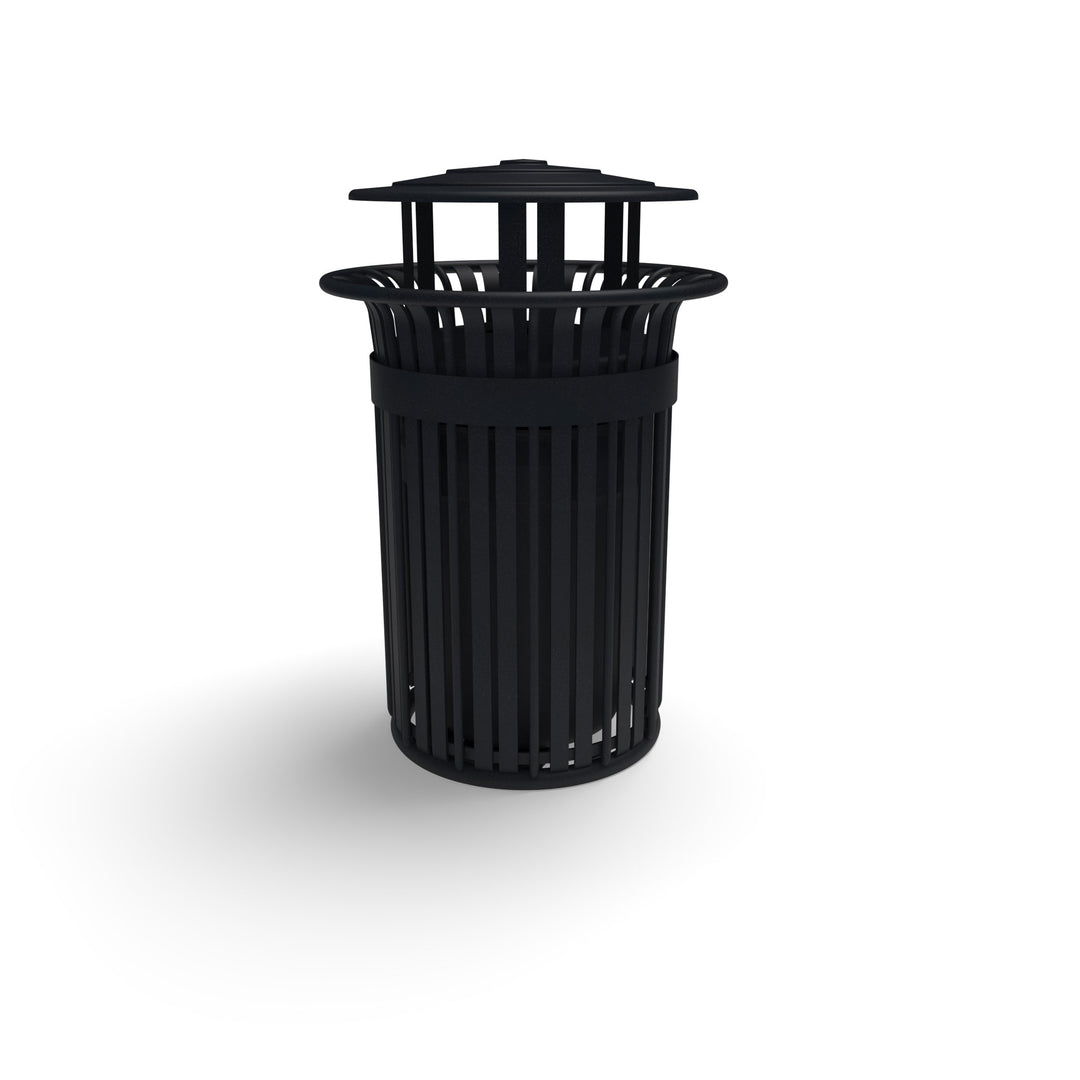 Oxford Slat Trash Receptacle Set