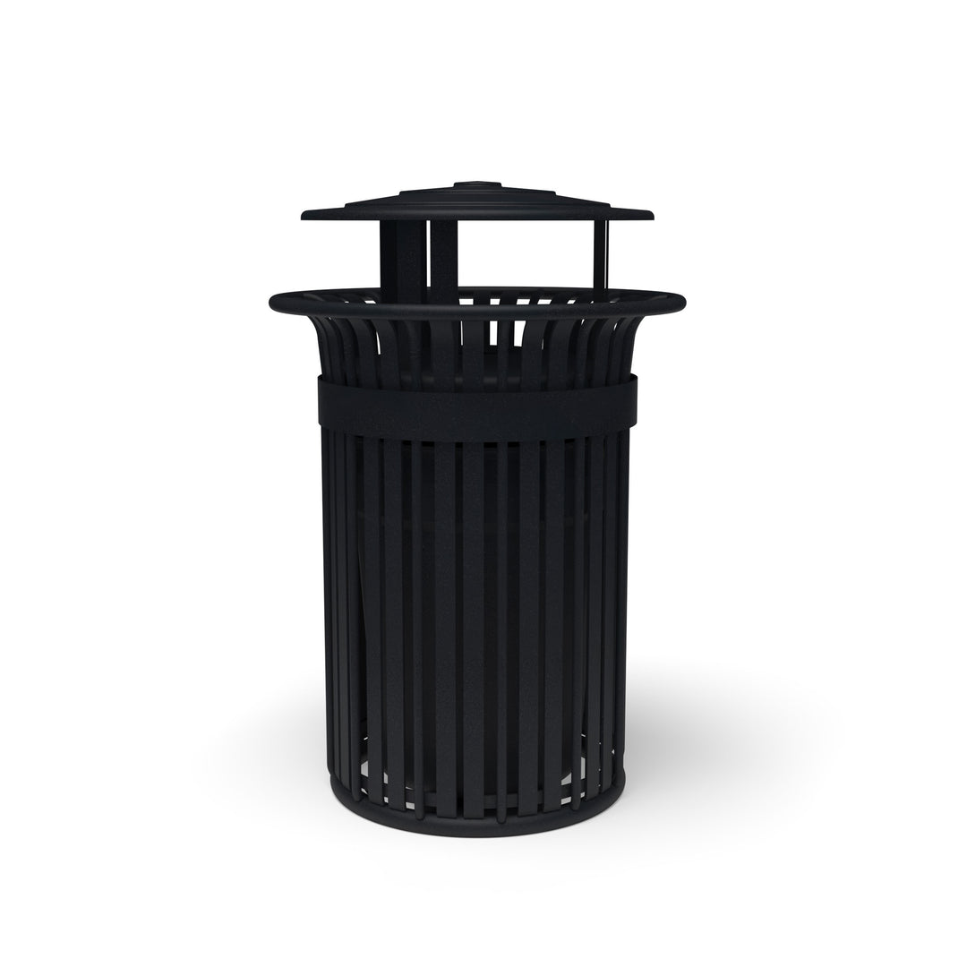 Oxford Slat Trash Receptacle Set