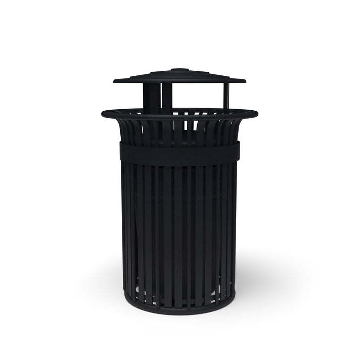 Oxford Slat Trash Receptacle Set
