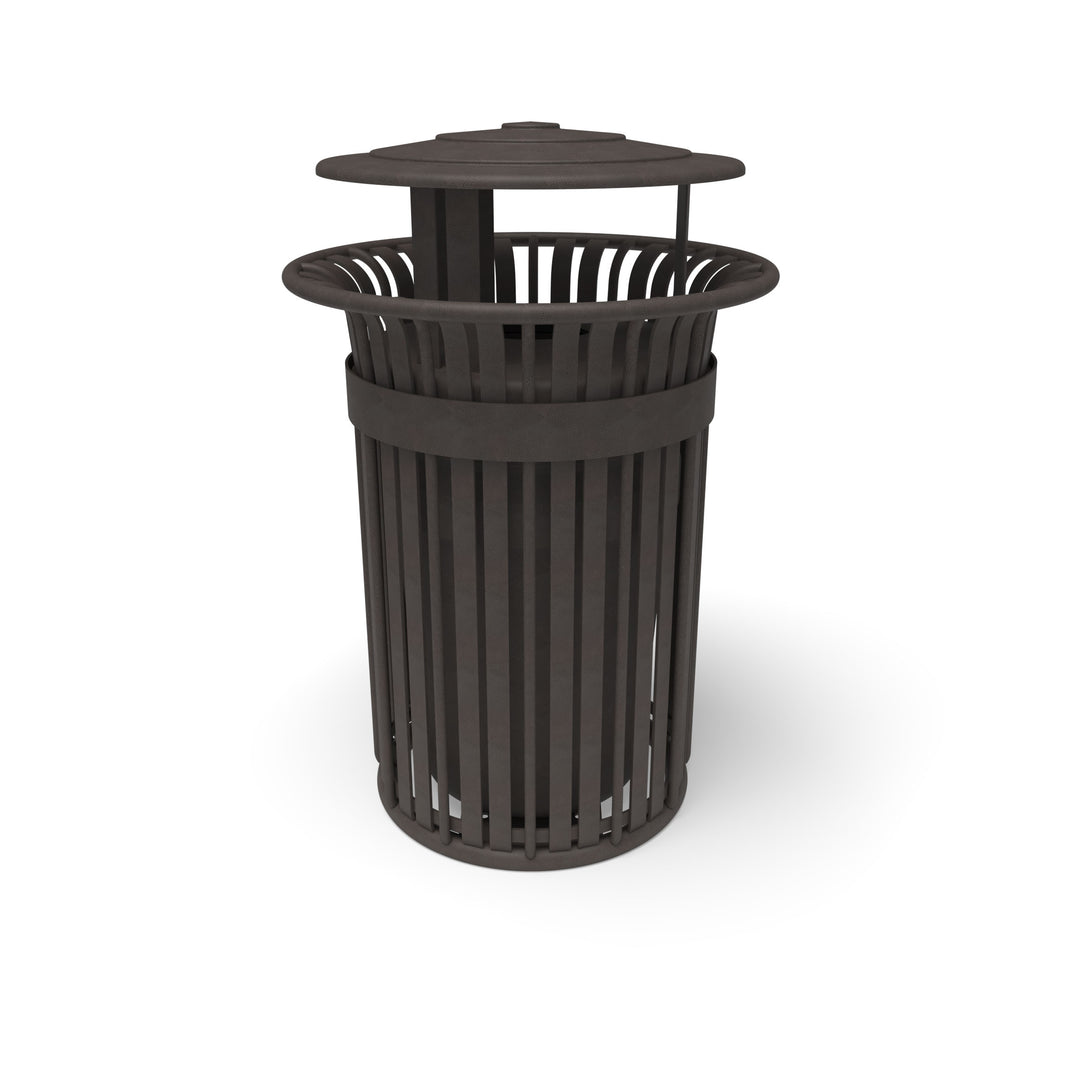 Oxford Slat Trash Receptacle Set