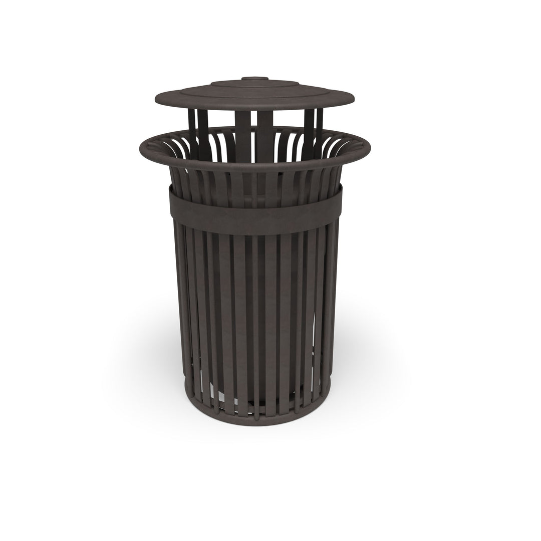 Oxford Slat Trash Receptacle Set