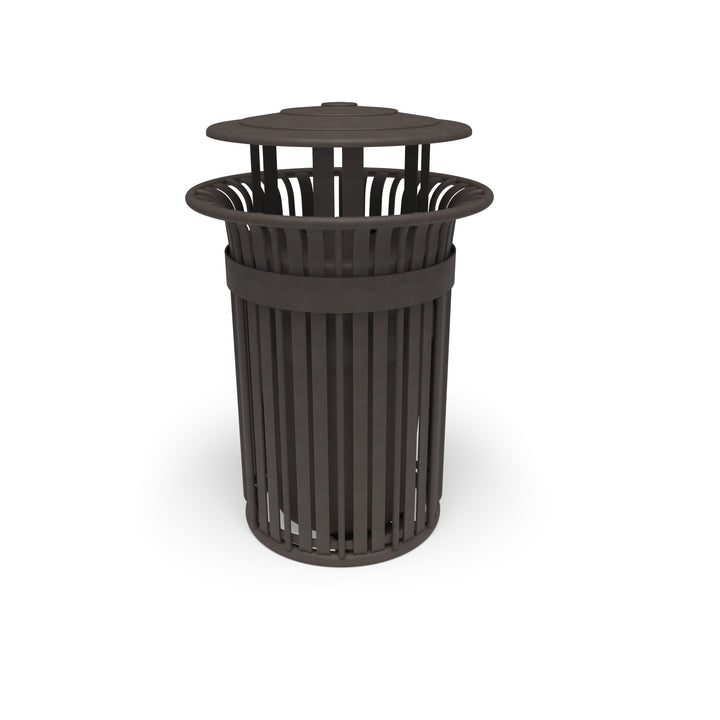 Oxford Slat Trash Receptacle Set