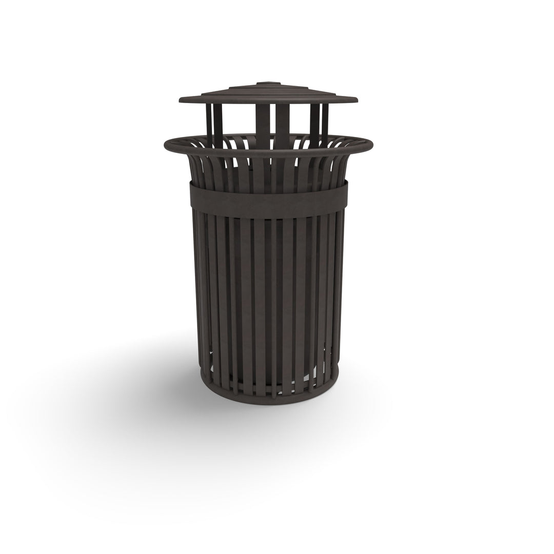 Oxford Slat Trash Receptacle Set