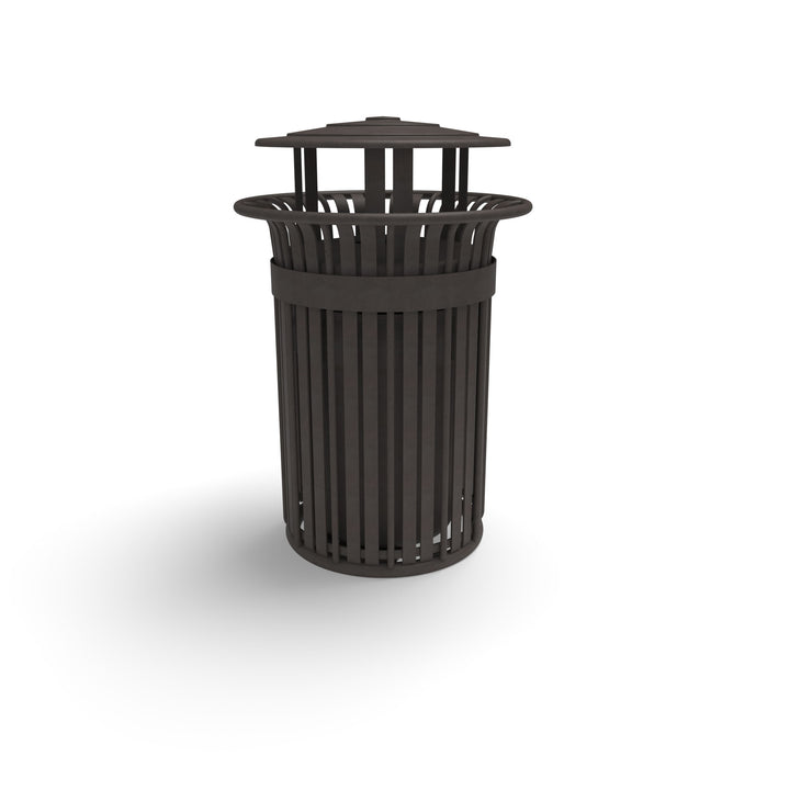 Oxford Slat Trash Receptacle Set