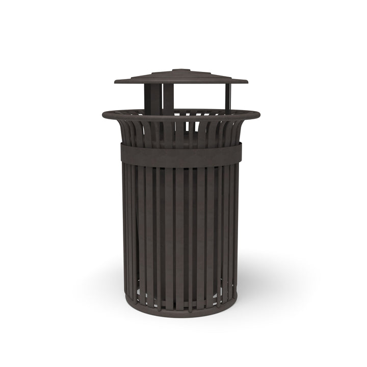 Oxford Slat Trash Receptacle Set
