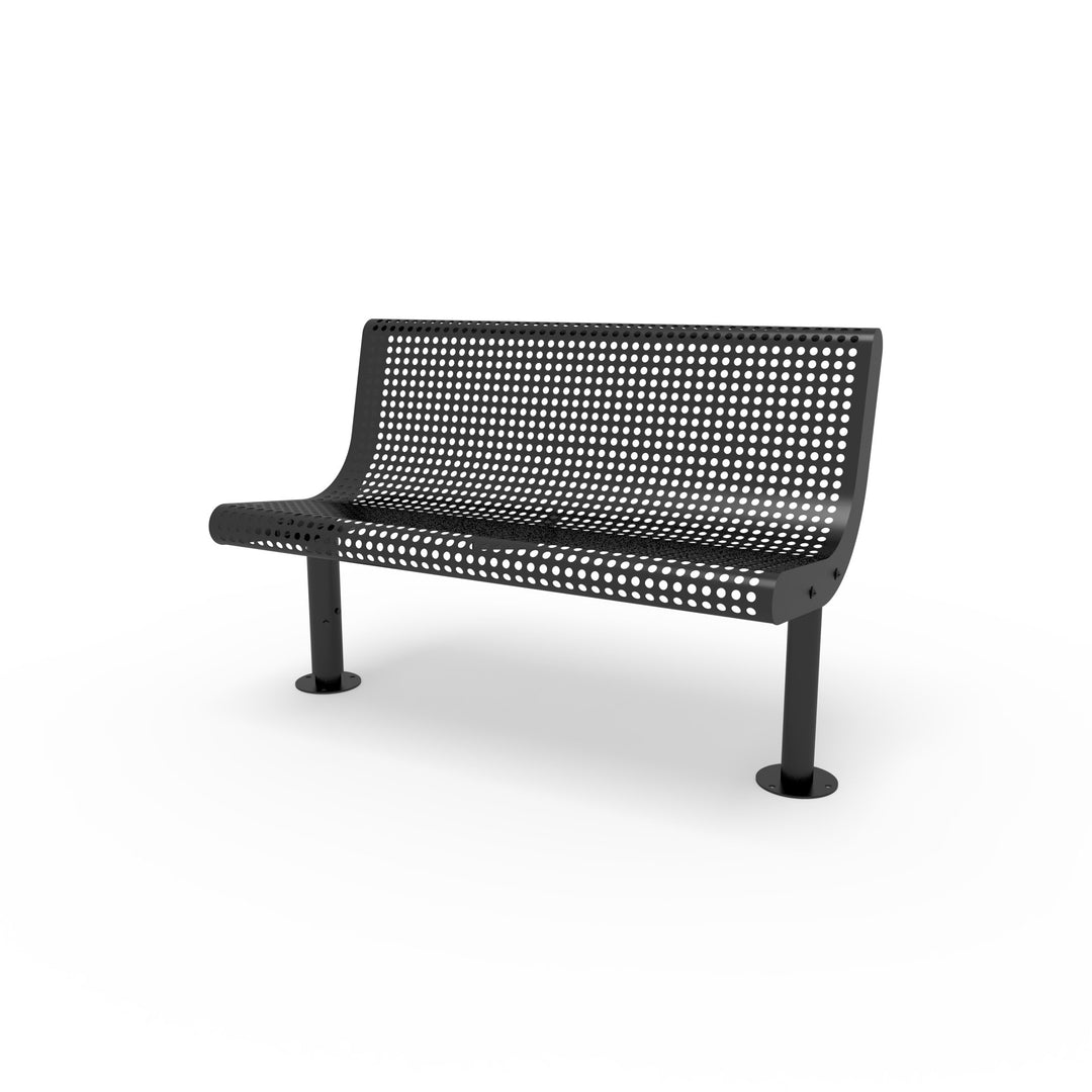 Mounted Transit Armless Bench