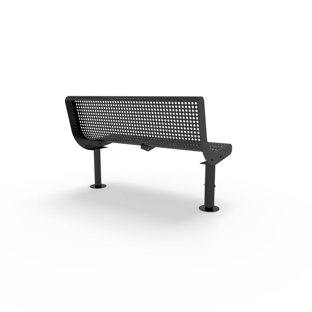 Mounted Transit Armless Bench