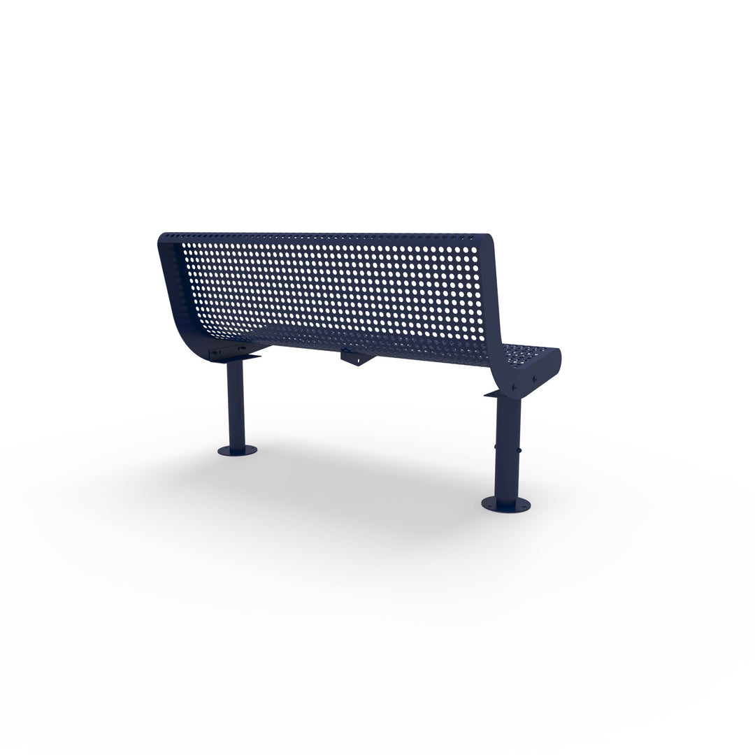 Mounted Transit Armless Bench