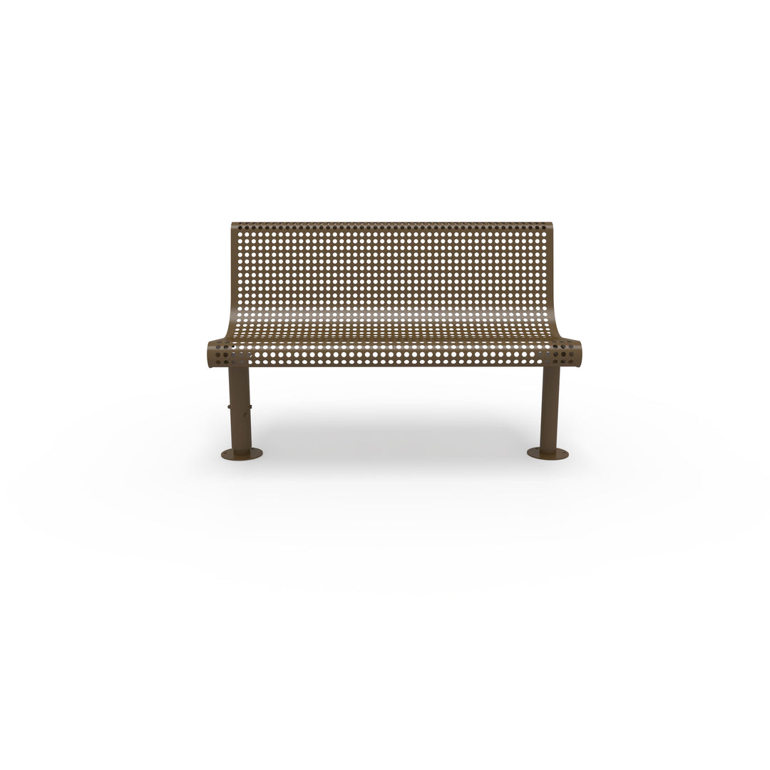 Mounted Transit Armless Bench