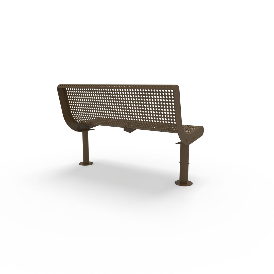 Mounted Transit Armless Bench