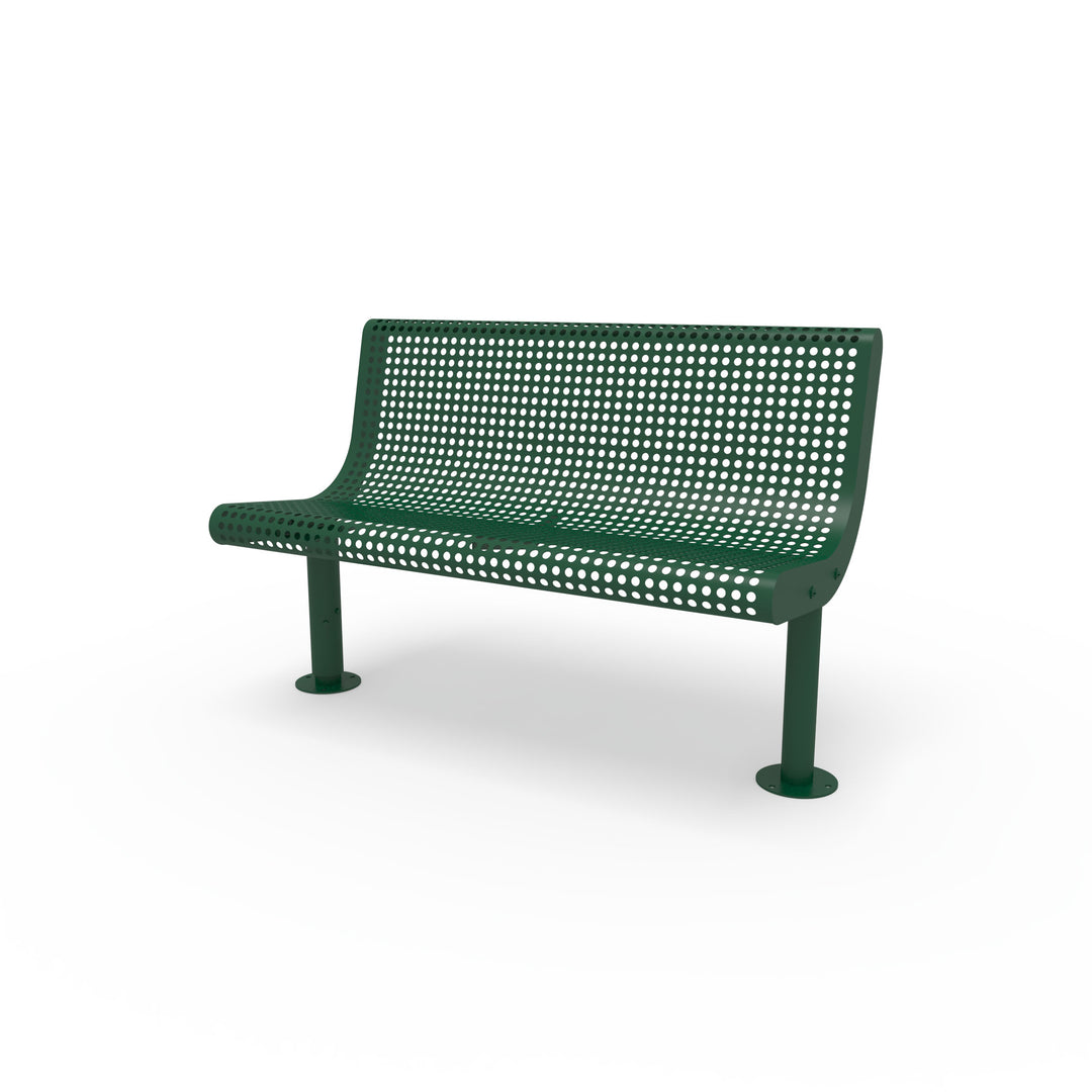 Mounted Transit Armless Bench