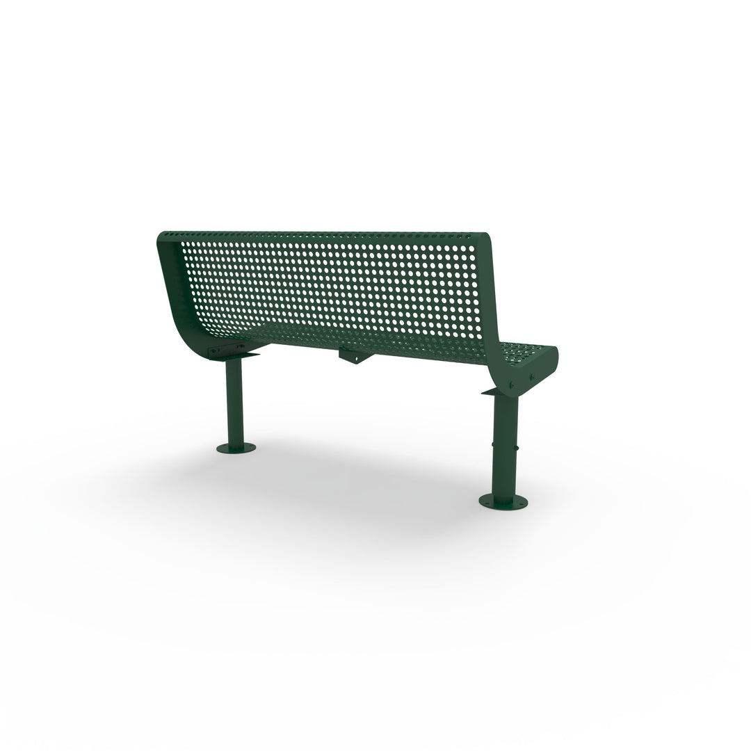 Mounted Transit Armless Bench