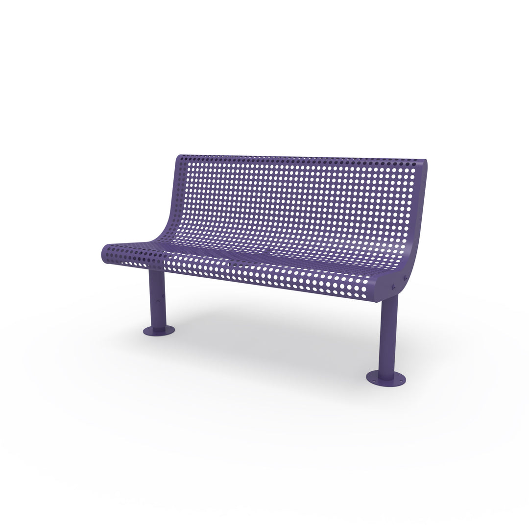 Mounted Transit Armless Bench