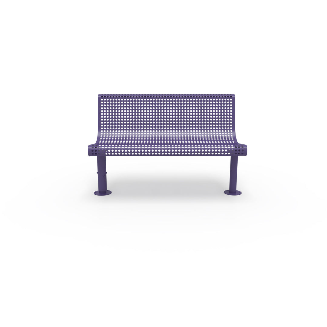 Mounted Transit Armless Bench