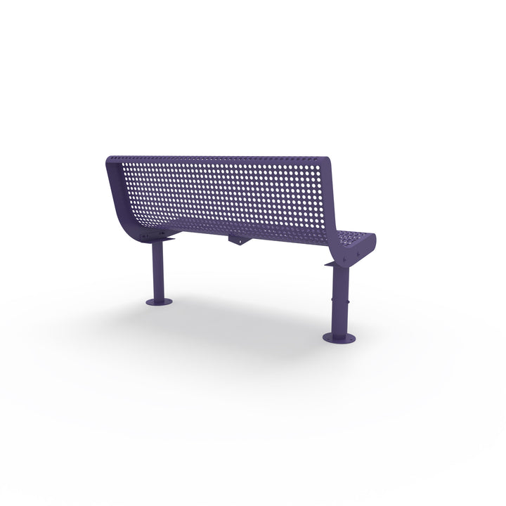 Mounted Transit Armless Bench