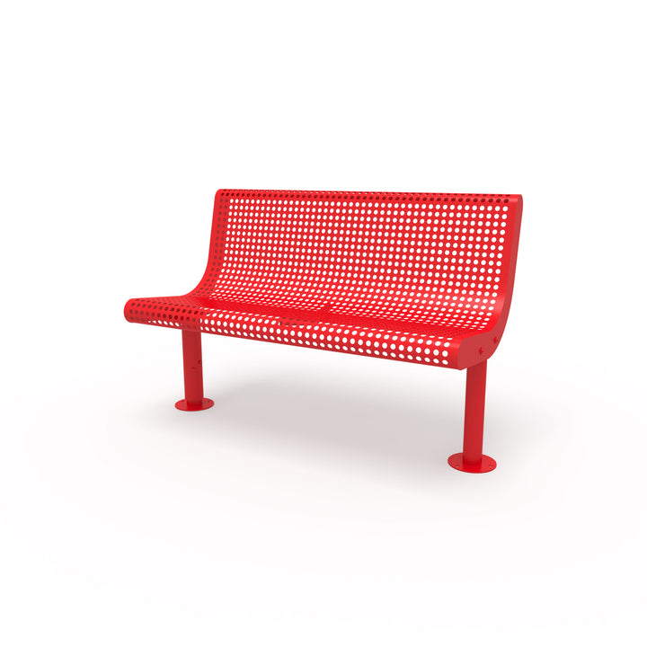 Mounted Transit Armless Bench