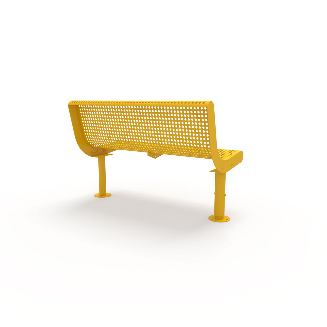 Mounted Transit Armless Bench