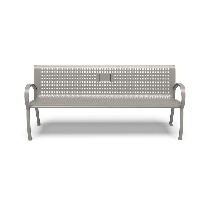 Winchester Square Perforated Memorial Bench