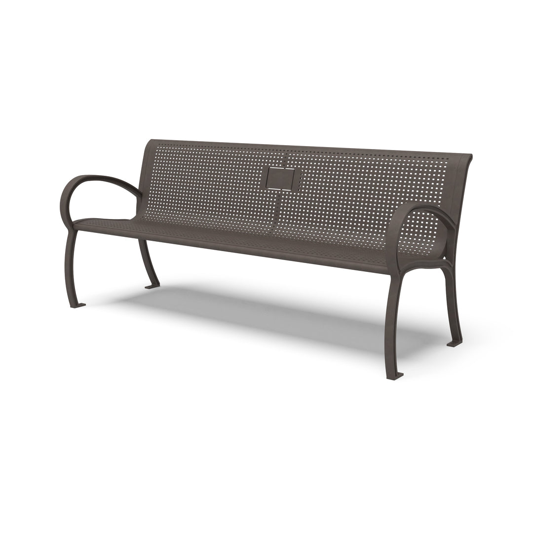 Winchester Square Perforated Memorial Bench