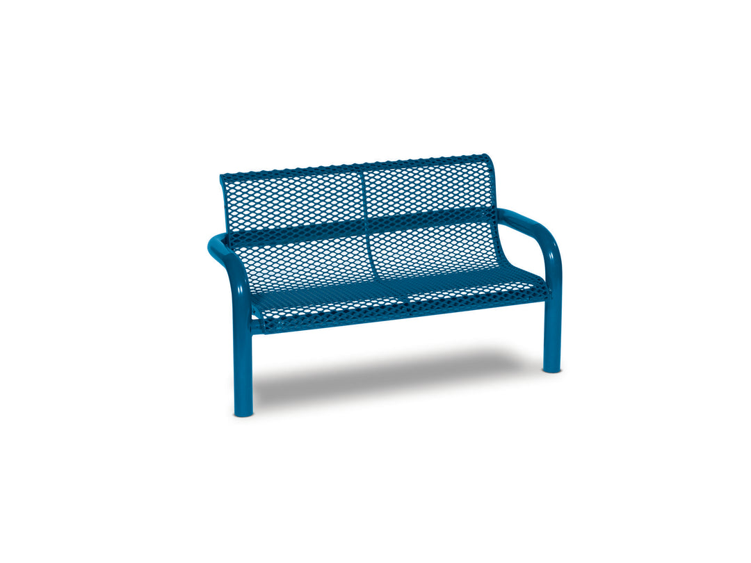 Contemporary Perforated Inground Bench