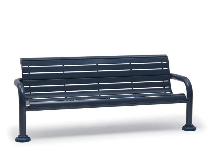 Contemporary Rib Inground Bench