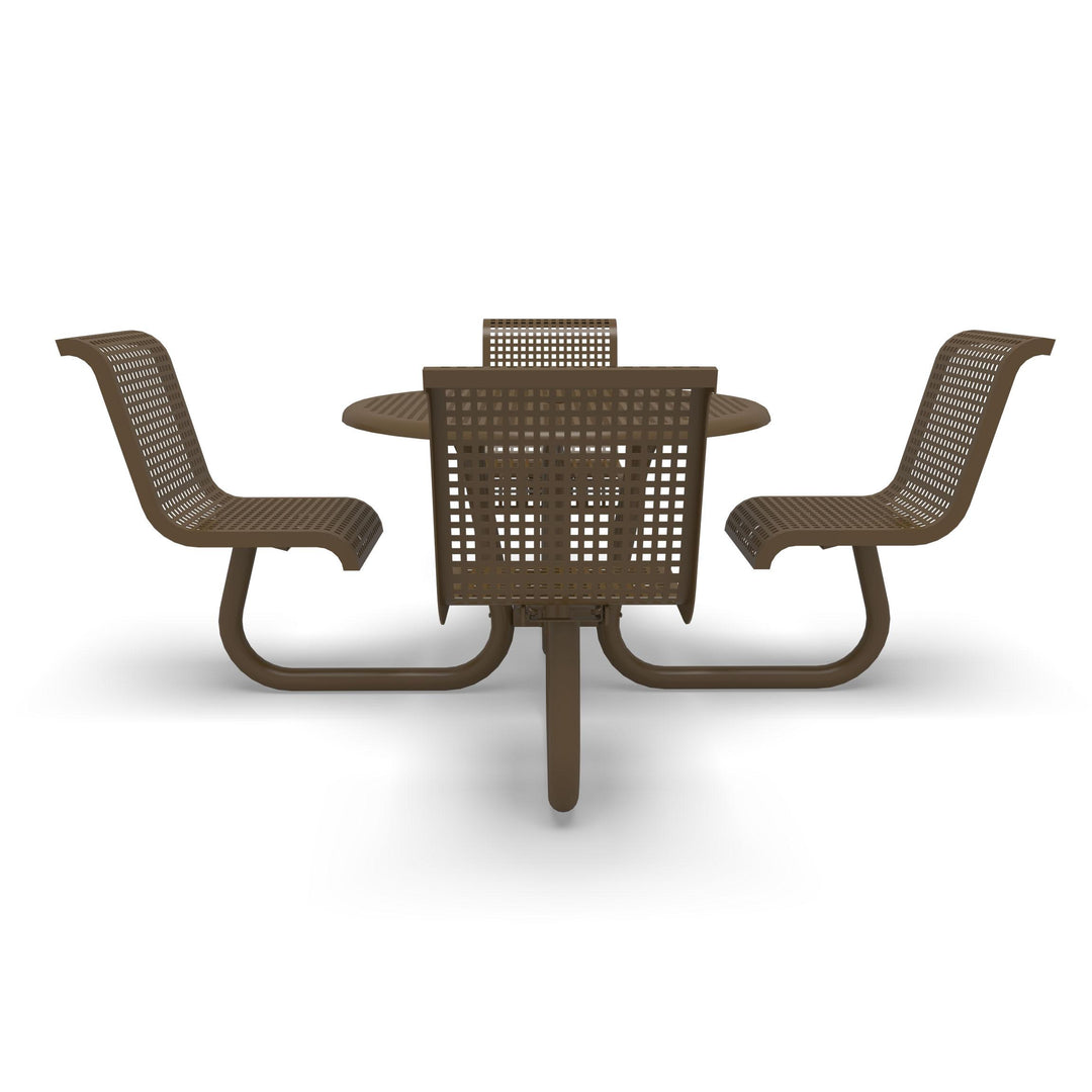 Portable Camino Perforated Round Table