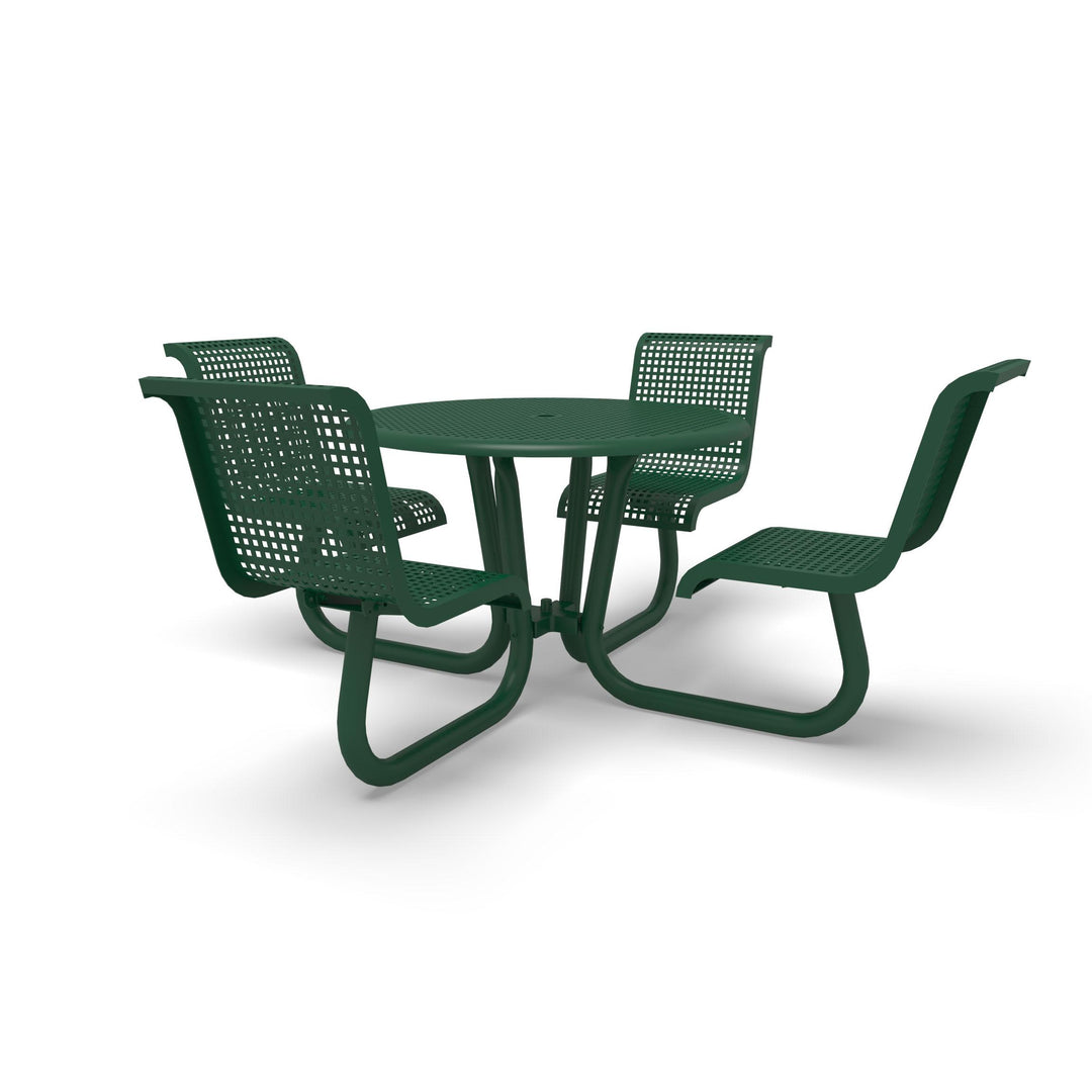 Portable Camino Perforated Round Table