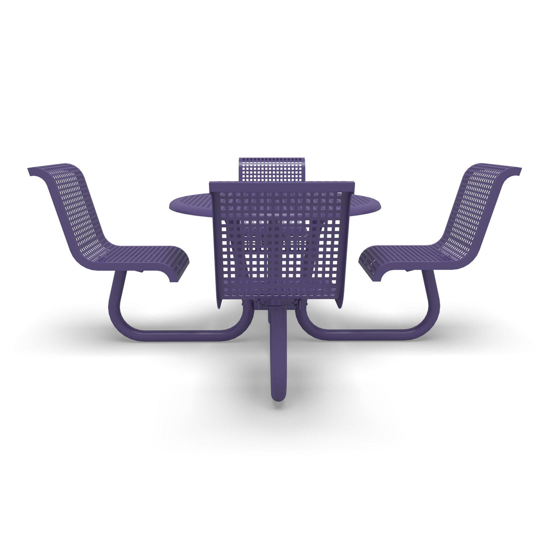 Portable Camino Perforated Round Table