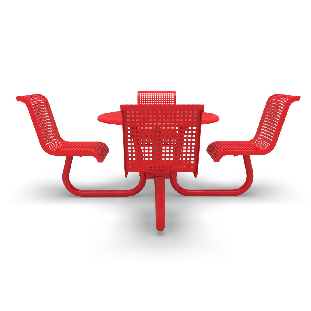 Portable Camino Perforated Round Table