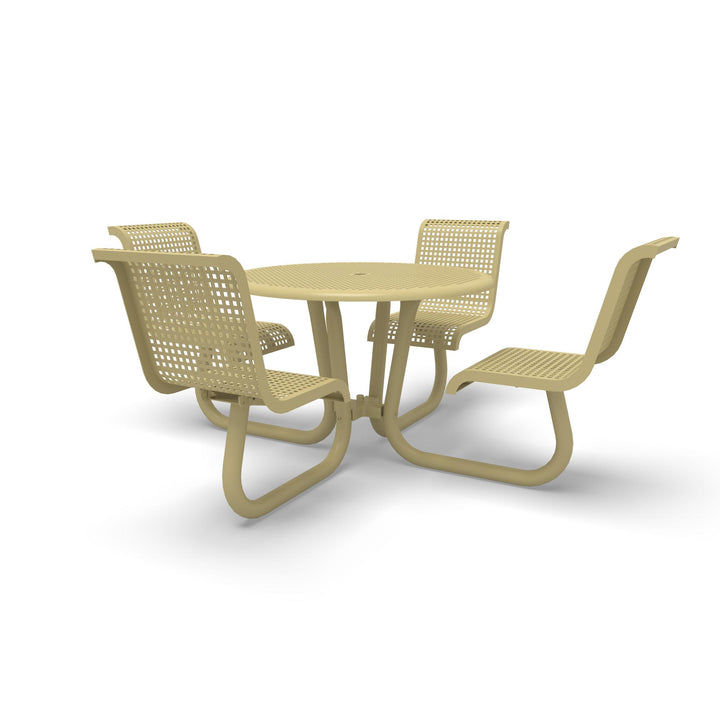 Portable Camino Perforated Round Table