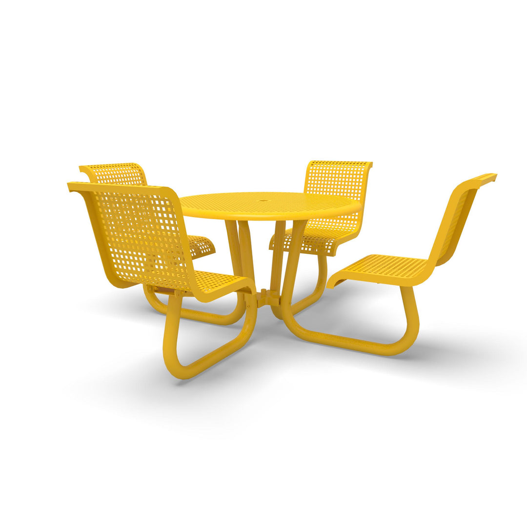 Portable Camino Perforated Round Table